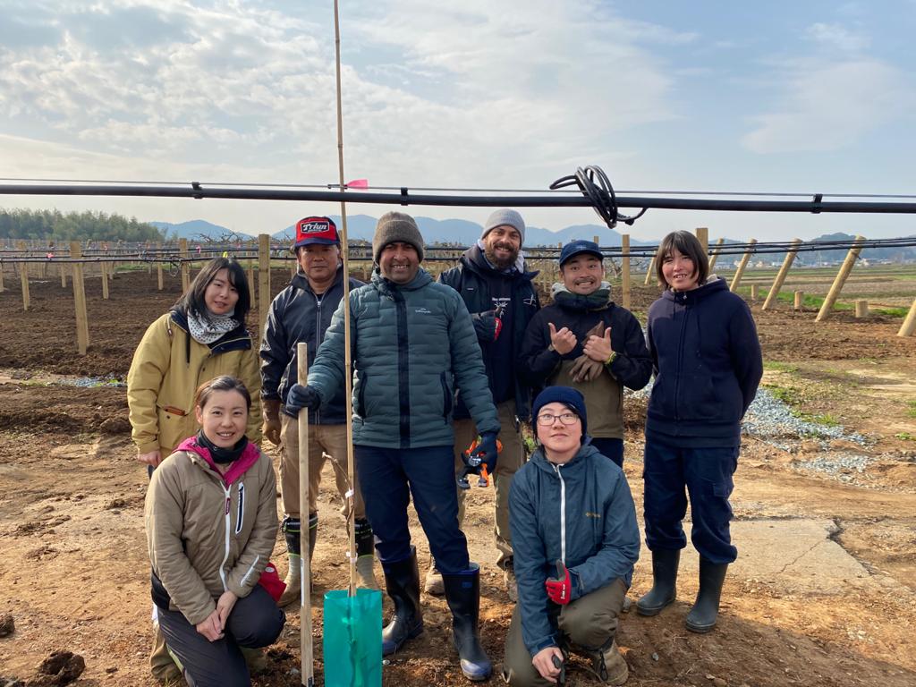 Garrry Planting the first kiwifruit in Japan